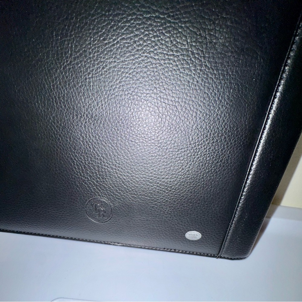 Personalized "Ms. Wilson" Black Leather Document Portfolio - Picture 6 of 6